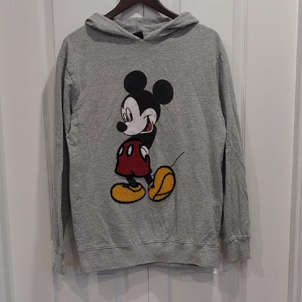 Oversized Textured Mickey Hoodie